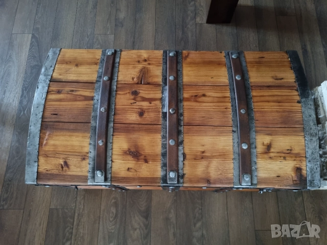 Стар дървен сандък/ракла/скрин, снимка 13 - Антикварни и старинни предмети - 52441208