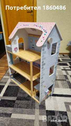 Детска Къща за кукли, снимка 3 - Играчки за стая - 53240361