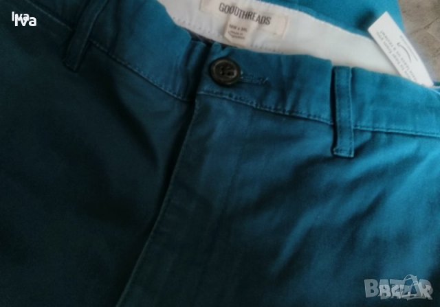 Нов мъжки панталон, дънки Goodthreads 28W/34L, памук, нов, снимка 4 - Панталони - 31803309