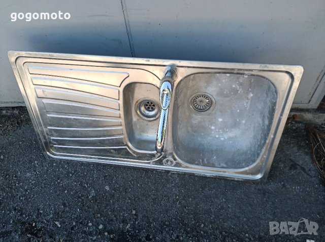 Голяма Мивка от неръждаема стомана, инокс, хром- никел + керамичен смесител, кран, снимка 5 - Други - 33504220