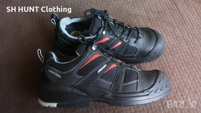 ARBESKO Leather Work Safetu Shoes размер EUR 45 работни обувки с бомбе естествена кожа WS1-37