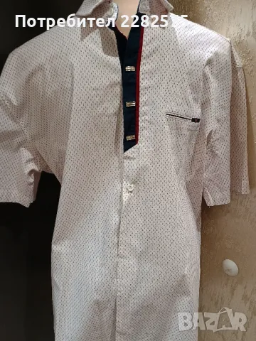 Мъжка риза с къс ръкав ХЛ/ХХЛ , снимка 6 - Ризи - 47581913