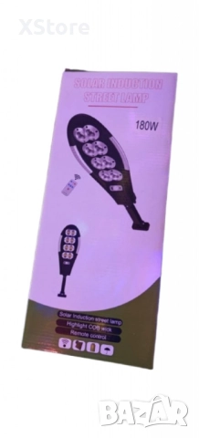 Интелигентна соларна улична лампа – 180W енергийна ефективност и яркост, снимка 4 - Соларни лампи - 51856481