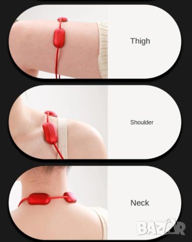 Мини TENS Масажор Амулет Електро Стимулация Мускулна Релаксация Импулсно Облекчаване на Напрежението, снимка 13 - Масажори - 43622515