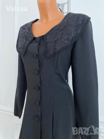 Черна дамска рокля, снимка 2 - Рокли - 50497936