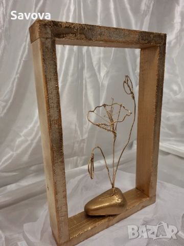 Обемно пано "Цвете", снимка 2 - Ръчно изработени сувенири - 53036873