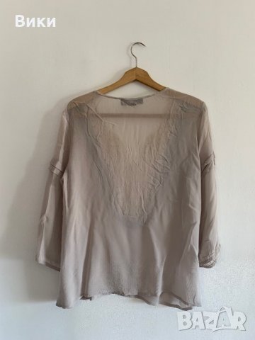 Дамска блуза с дантела, снимка 2 - Блузи с дълъг ръкав и пуловери - 26824567