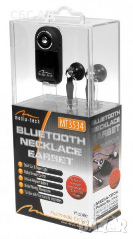 MT3534 BLUETOOTH NECKLACE EARSET, снимка 3 - Bluetooth слушалки - 28627053