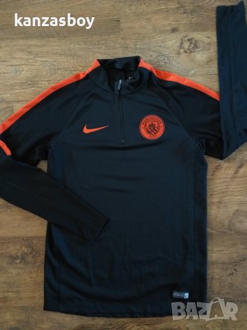 NIKE Mcfc Dril Top Sqd - страхотна мъжка блуза, снимка 7 - Спортни дрехи, екипи - 40061584