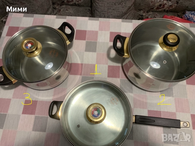 Тиган и 2 бр тенджери всички на испанската фирма FAGOR, снимка 4 - Съдове за готвене - 52077886