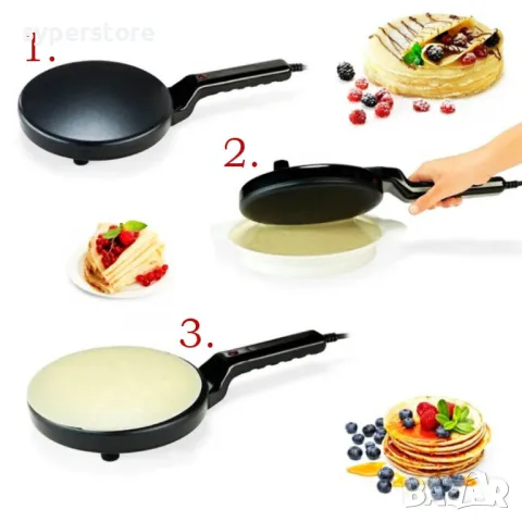 Електрически тиган за палачинки Digital One SP01008, sokany sk-5208, 20см, покритие против залепване, снимка 8 - Гофретници - 49371305