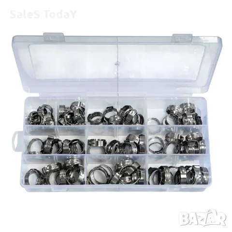 Скоби за маркуч, 100бр, снимка 3 - Аксесоари и консумативи - 49823635