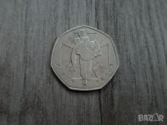 Монета 2006 Великобритания 50 pence 50p (Victoria Cross soldier) - Elizabeth II
