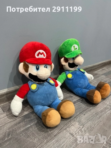 Плюшени играчки – Супер Марио и Луиджи, снимка 4 - Плюшени играчки - 52099331