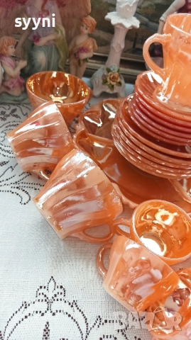 Сервиз за чай и кафе от Anchor Hocking. Ретро чар за вашия дом ., снимка 18 - Сервизи - 51596207