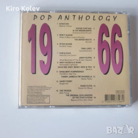 Pop Anthology 1966 cd, снимка 3 - CD дискове - 51861599