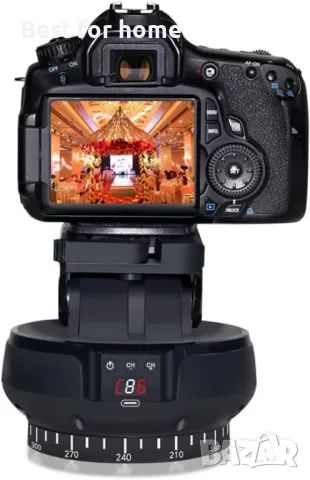 Въртяща се глава за фотоапарати/смартфони  с дистанционно  Mcoplus, снимка 2 - Чанти, стативи, аксесоари - 49684278