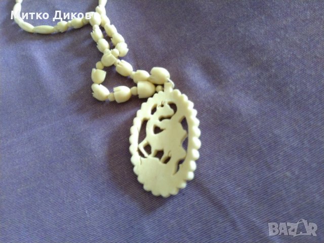 Герданче колие сърни ръчна изработка 36см на 55мм , снимка 7 - Колиета, медальони, синджири - 33555767