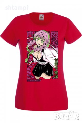 Дамска тениска Аниме Манга Demon Slayer Kanroji Mitsuri,Анимация,игра,Празник,Повод., снимка 4 - Тениски - 38058040