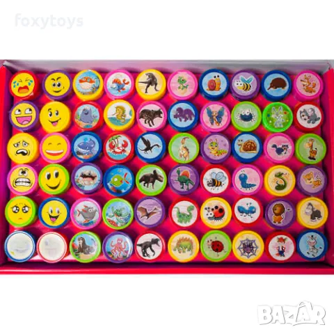 Комплект детски печати 60 бр., снимка 4 - Рисуване и оцветяване - 47872227