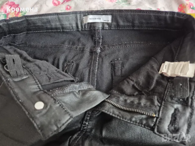 детски кожен панталон, детски клинове 2 бр. + бонус дънкова пола, снимка 4 - Детски панталони и дънки - 49692496