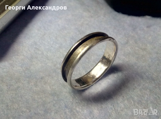 Стилен Винтидж АРТ Модел СРЕБЪРЕН ПРЪСТЕН Тип ХАЛКА Лакирано СРЕБРО 925