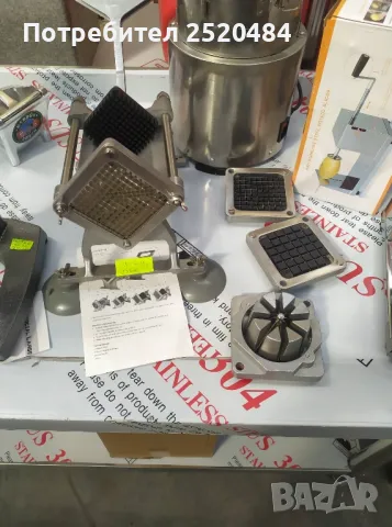 Професионална картофорезачка + 4 ножа! Здрава фективни еа! ХИТ Цена 169лв/86,41€, снимка 13 - Друго търговско оборудване - 48352885