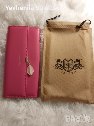 новый дамский кошелёк розово гоцвета, снимка 3 - Портфейли, портмонета - 52849673