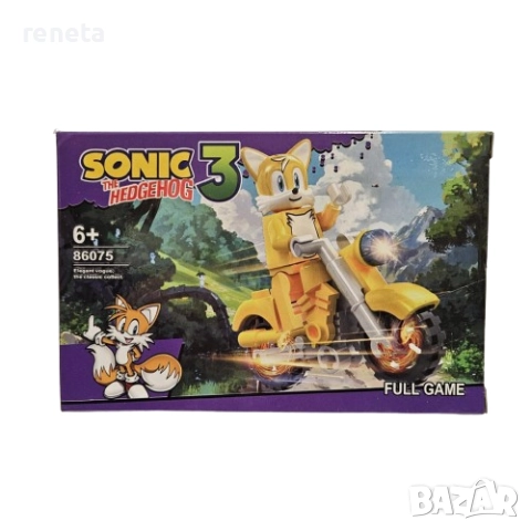 Конструктор Соник, Мини блокчета, Пластмасов, Жълт, 10 части