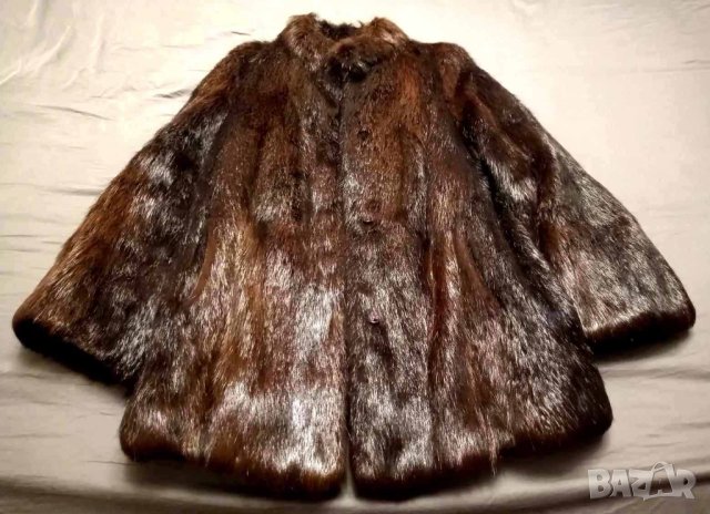 Палто нутрия с естествен косъм, снимка 2 - Палта, манта - 43870984