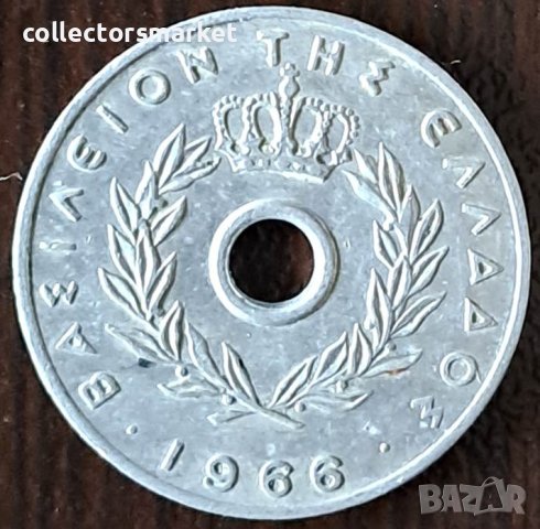 10 лепта 1966, Гърция, снимка 2 - Нумизматика и бонистика - 44112841
