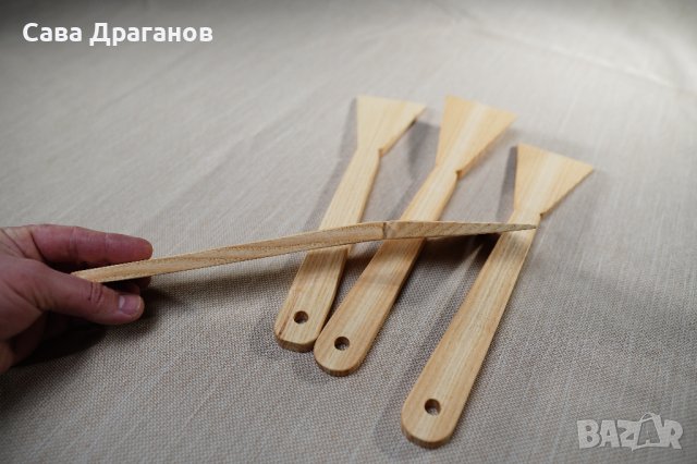 Дървени бъркалки, снимка 6 - Прибори за хранене, готвене и сервиране - 40359359