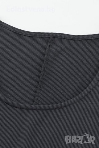 Дамска къса рокля в сиво, снимка 9 - Рокли - 39578111