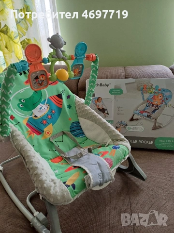 Chipolino шезлонг -люлка Baby Spa зелен