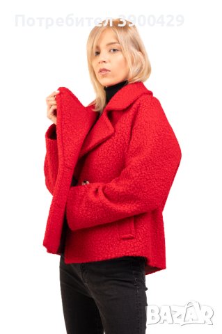 Дамско Късо Палто Copenhagen - Червено, снимка 2 - Палта, манта - 43069336