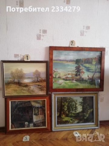 Стари картини от различни автори 1, снимка 2 - Антикварни и старинни предмети - 37645677