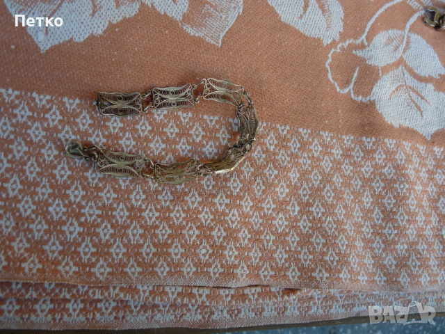 Стара сребърна гривна, снимка 6 - Антикварни и старинни предмети - 53132396