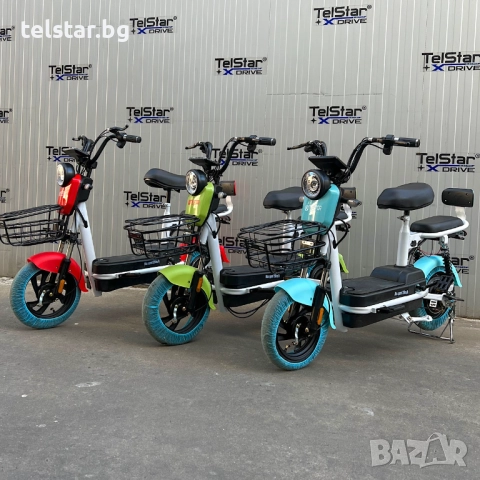 Електрически скутер TELSTAR TBSLD- 3 с двойна седалка Нов модел 2025, високопроизводителни батерии о, снимка 2 - Мотоциклети и мототехника - 52426156