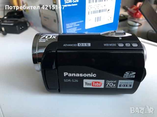 Panasonic SDR-S26 SD Card Standard Definition PAL Camcorder,70xZoom-Дигитална камера (фотоапарат), снимка 8 - Камери - 53424155