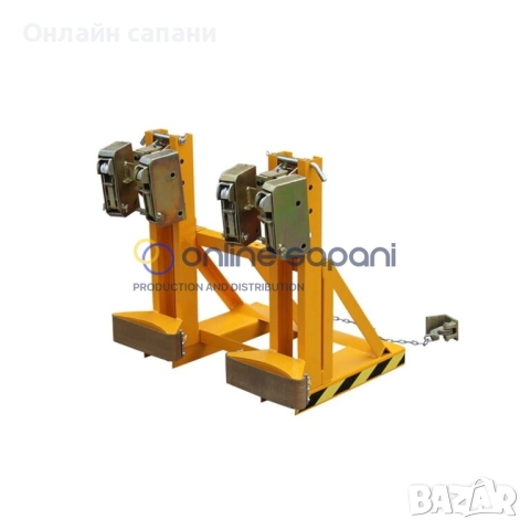 Захвати (щипки) за мотокари при работа с варели, снимка 2 - Други машини и части - 25686583