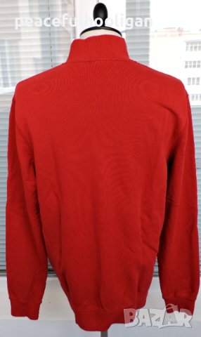 Napapijri Men's Red Long Sleeve Full Zipped Casual Track Jacket  - мъжко горнище размер L, снимка 7 - Суичъри - 43252709