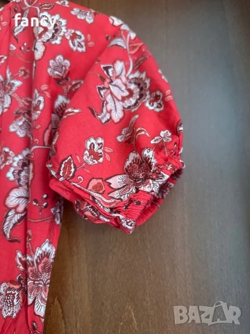 Дълга червена лятна рокля, снимка 8 - Рокли - 51368783