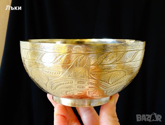Персийска бронзова бонбониера,купа с тугри. , снимка 9 - Антикварни и старинни предмети - 28418110