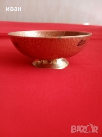 Индийска месингова купа, снимка 1 - Антикварни и старинни предмети - 35553414