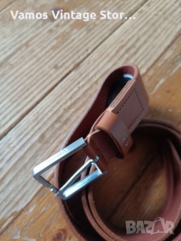 Calvin Klein Leather Belt - Мъжки Колан Естествена Кожа , снимка 2 - Колани - 43898380