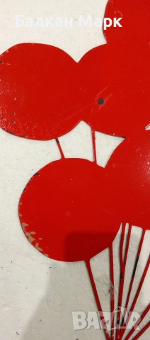 Метална фигура за стена – „Момиче с балони“-декорация, снимка 11 - Декорация за дома - 53248004