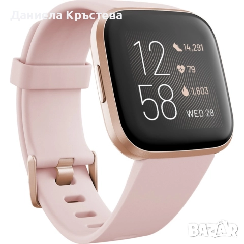 Часовник Smartwatch Fitbit Versa 2, NFC, Petal/Copper Rose, снимка 2 - Дамски - 51589868