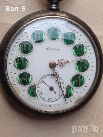 Стар джобен часовник ZENITH , ЗЕНИТ, снимка 2 - Антикварни и старинни предмети - 48400252