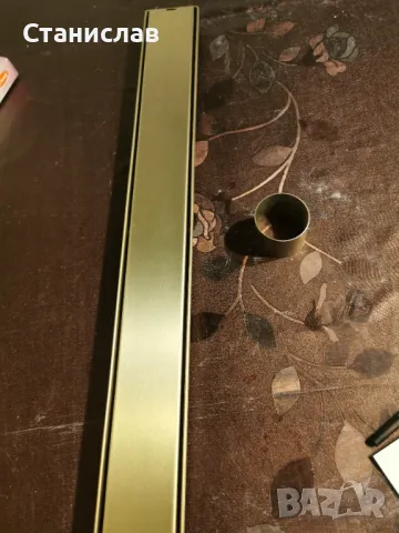 Златен линеен сифон 60см, снимка 2 - ВИК - 48167738