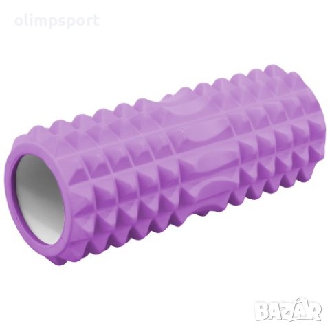 Фоумролер (Foam roller) с дълбок релеф за масаж.